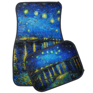 Starry Night Over the Rhone by Vincent Van Gogh Car Floor Mat