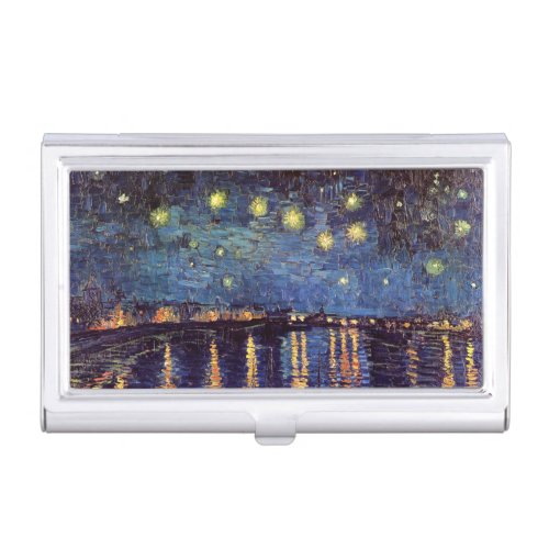 Starry Night Over the Rhone by Vincent van Gogh Case For Business Cards