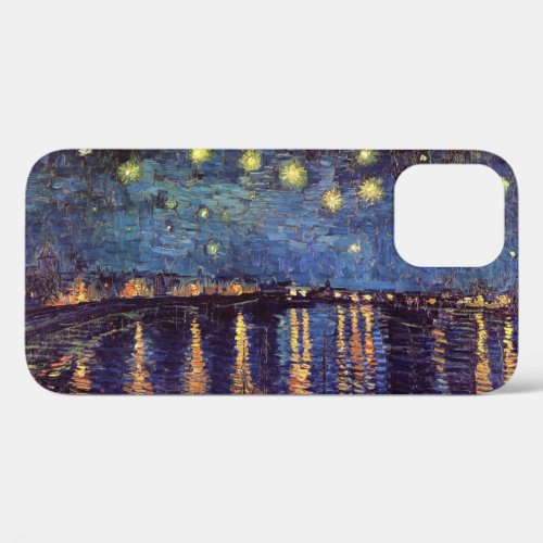Starry Night Over the Rhone by Vincent van Gogh iPhone 12 Case