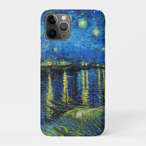Starry Night Over the Rhone by Vincent Van Gogh iPhone 11 Pro Case