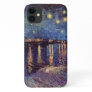 Starry Night Over the Rhone by Vincent van Gogh iPhone 11 Case
