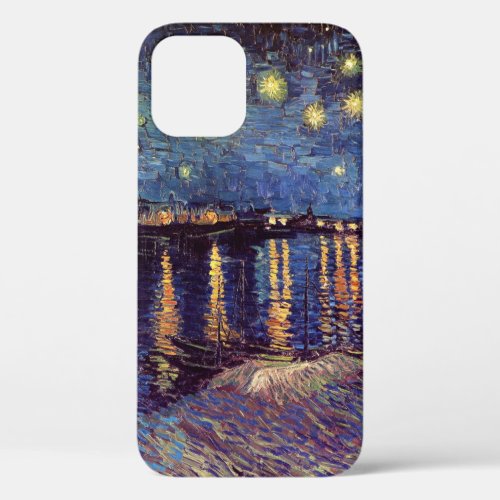 Starry Night Over the Rhone by Vincent van Gogh iPhone 12 Case