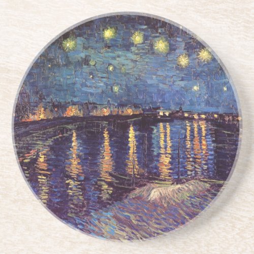 Starry Night Over the Rhone by Vincent van Gogh Coaster