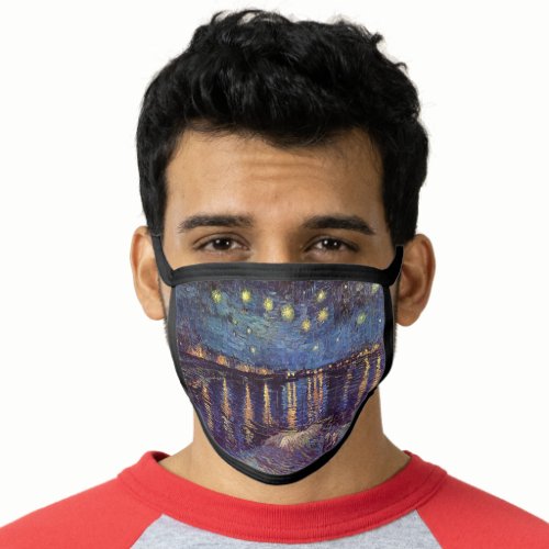 Starry Night Over the Rhone by Vincent van Gogh Face Mask