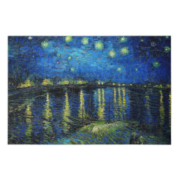 Starry Night Over the Rhone by Vincent Van Gogh Faux Canvas Print