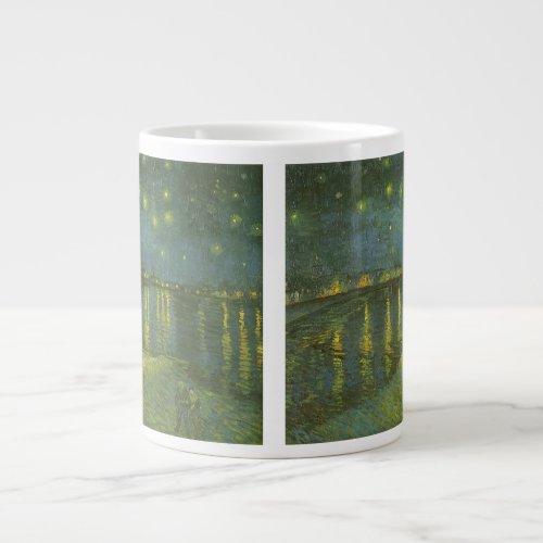 Starry Night Over the Rhone by Vincent van Gogh Giant Coffee Mug