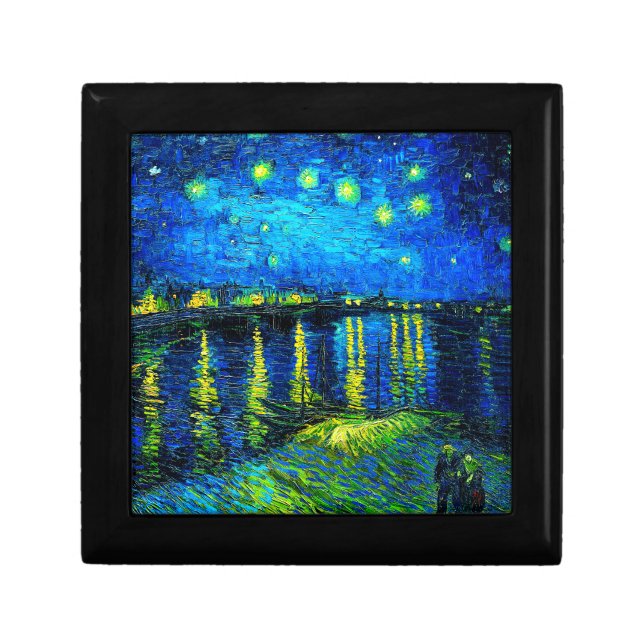 Starry Night Over the Rhone by Vincent Van Gogh Gift Box (Front)