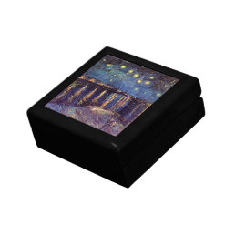 Starry Night Over the Rhone by Vincent van Gogh Jewelry Box