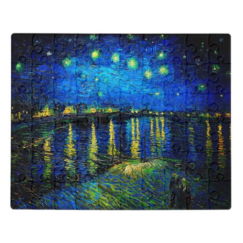 Starry Night Over the Rhone by Vincent Van Gogh Jigsaw Puzzle