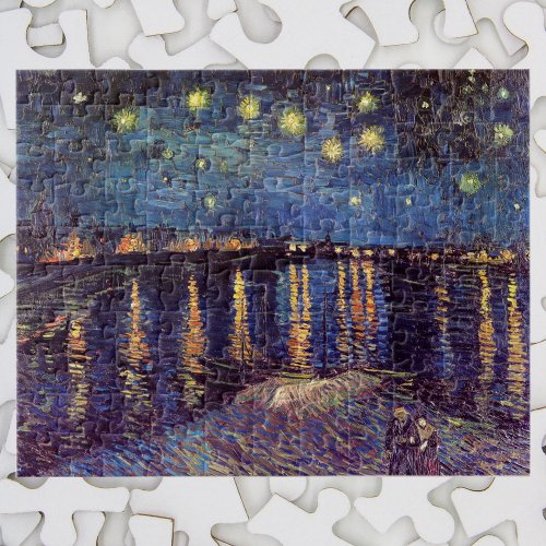 Starry Night Over the Rhone by Vincent van Gogh Jigsaw Puzzle