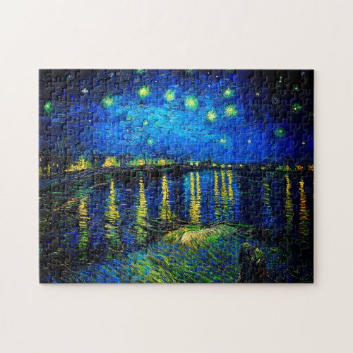 Starry Night Over the Rhone by Vincent Van Gogh Jigsaw Puzzle