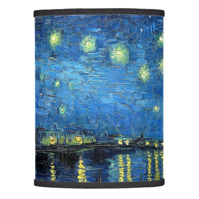 Starry Night Over the Rhone by Vincent van Gogh Lamp Shade (Front)