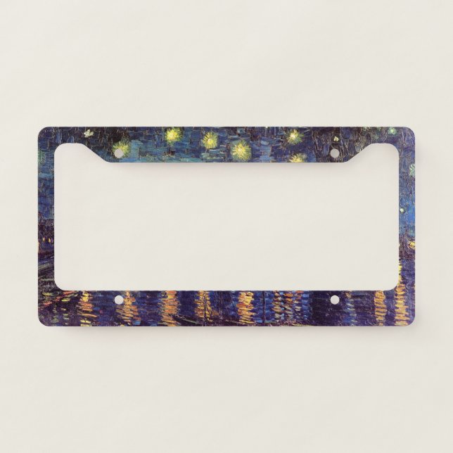 Starry Night Over the Rhone by Vincent van Gogh License Plate Frame (Front)