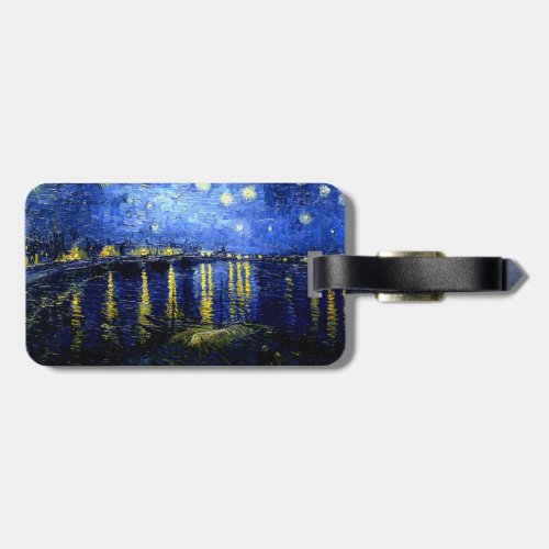 Starry Night over the Rhone by Vincent van Gogh Luggage Tag