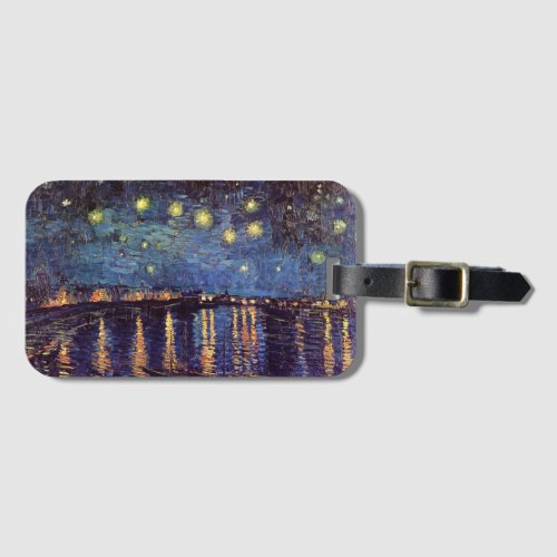 Starry Night Over the Rhone by Vincent van Gogh Luggage Tag