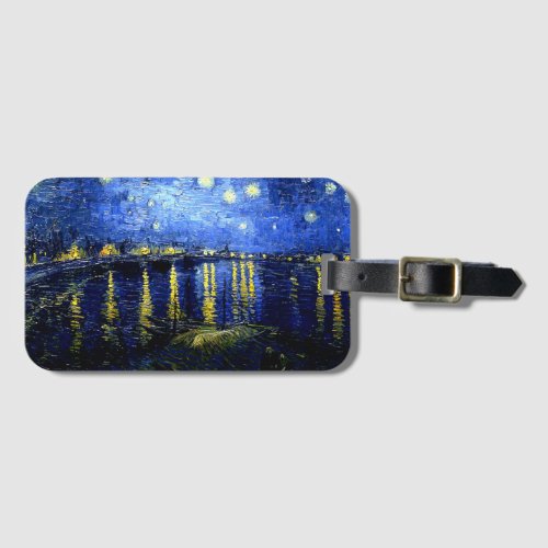 Starry Night over the Rhone by Vincent van Gogh Luggage Tag