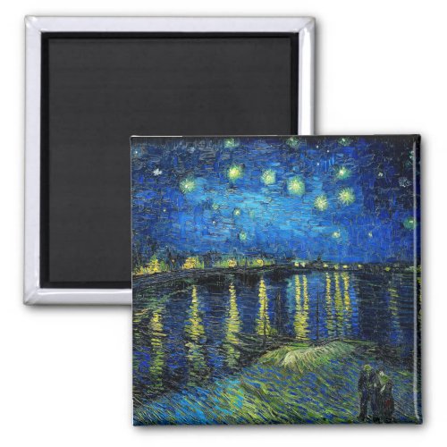 Starry Night Over the Rhone by Vincent Van Gogh Magnet