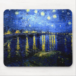 Starry Night over the Rhone by Vincent van Gogh, Mouse Pad