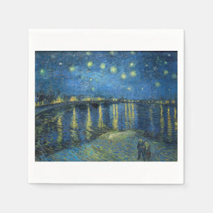 Starry Night Over the Rhone by Vincent van Gogh Napkins