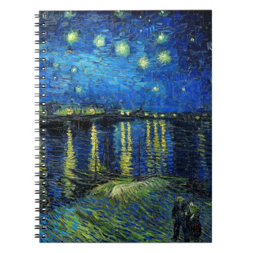 Starry Night Over the Rhone by Vincent Van Gogh Notebook