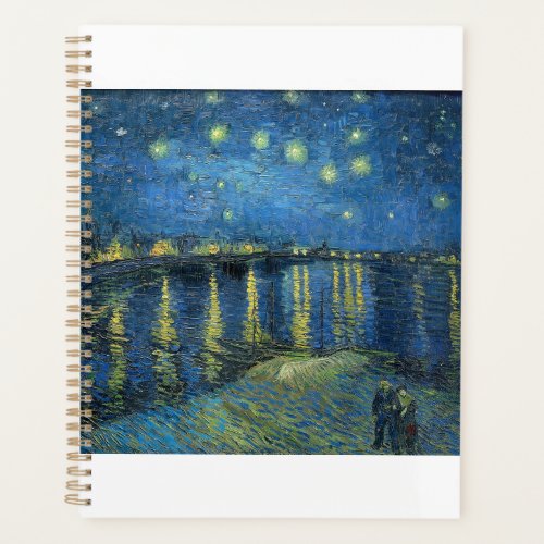 Starry Night Over the Rhone by Vincent van Gogh Planner