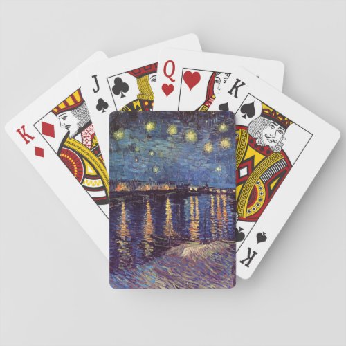 Starry Night Over the Rhone by Vincent van Gogh Poker Cards