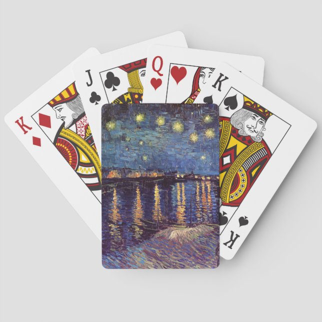 Starry Night Over the Rhone by Vincent van Gogh Poker Cards (Back)