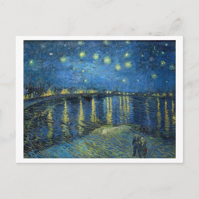 Starry Night Over the Rhone by Vincent Van Gogh Postcard (Front)