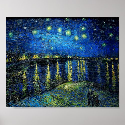 Starry Night Over the Rhone by Vincent Van Gogh Poster