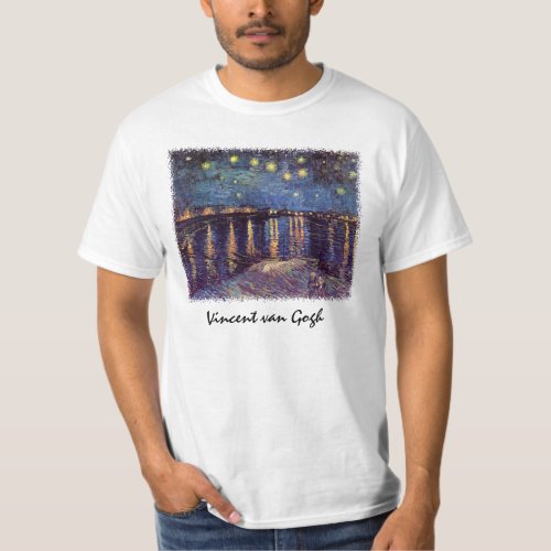 Starry Night Over the Rhone by Vincent van Gogh T_Shirt