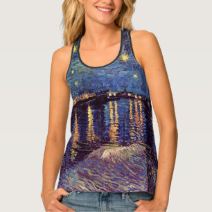 Starry Night Over the Rhone by Vincent van Gogh Tank Top