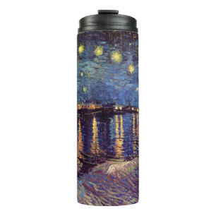 Starry Night Over the Rhone by Vincent van Gogh Thermal Tumbler