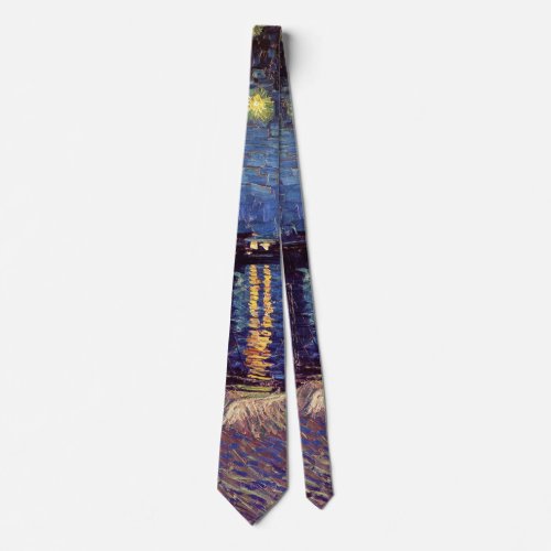 Starry Night Over the Rhone by Vincent van Gogh Tie