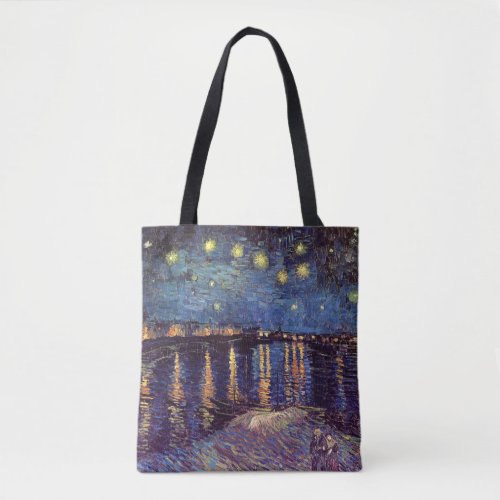 Starry Night Over the Rhone by Vincent van Gogh Tote Bag
