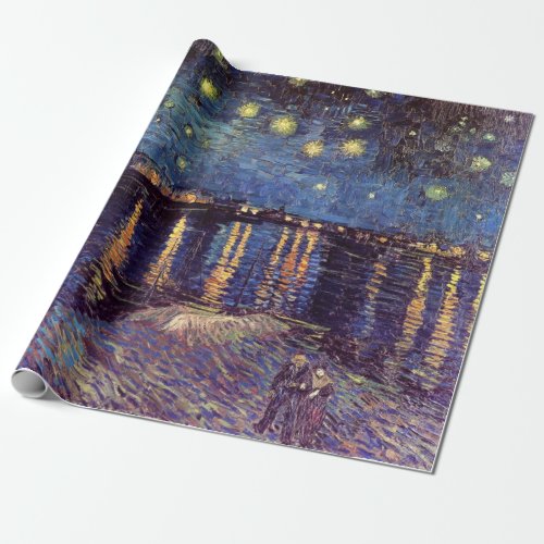 Starry Night Over the Rhone by Vincent van Gogh Wrapping Paper