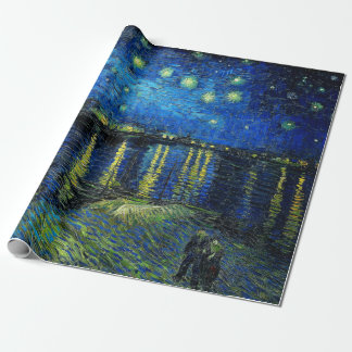 Starry Night Over the Rhone by Vincent Van Gogh Wrapping Paper