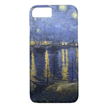 Starry Night Over The Rhône Iphone 8/7 Case by vintage_gift_shop at Zazzle