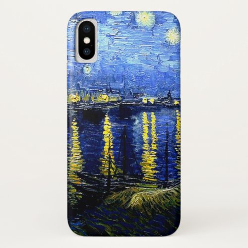 Starry Night over the Rhone iPhone XS Case