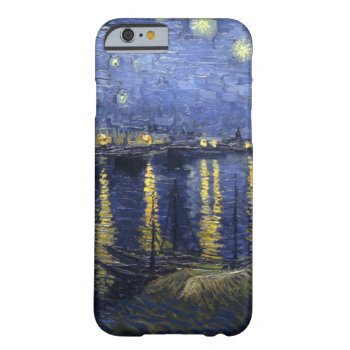 Starry Night Over The Rhône Barely There Iphone 6 Case by vintage_gift_shop at Zazzle
