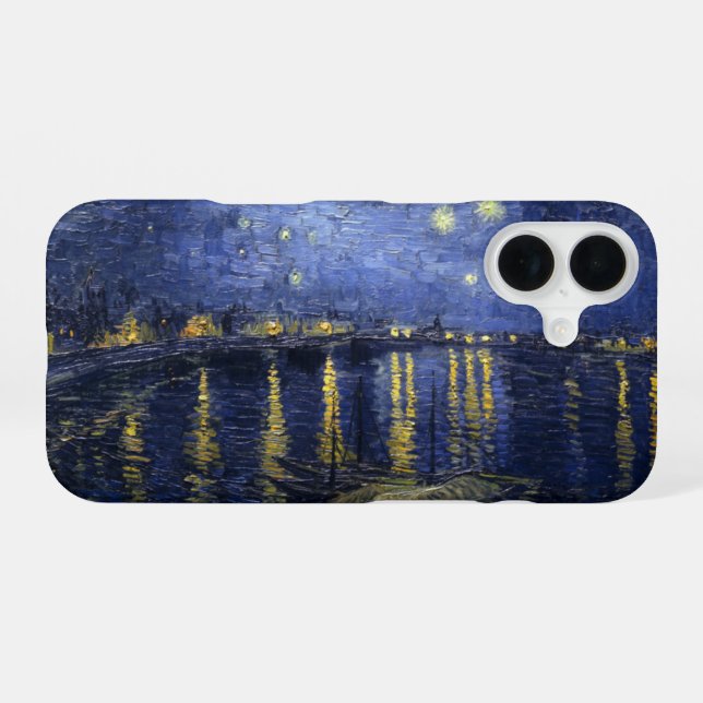 Starry Night Over the Rhone iPhone Case (Back Horizontal)