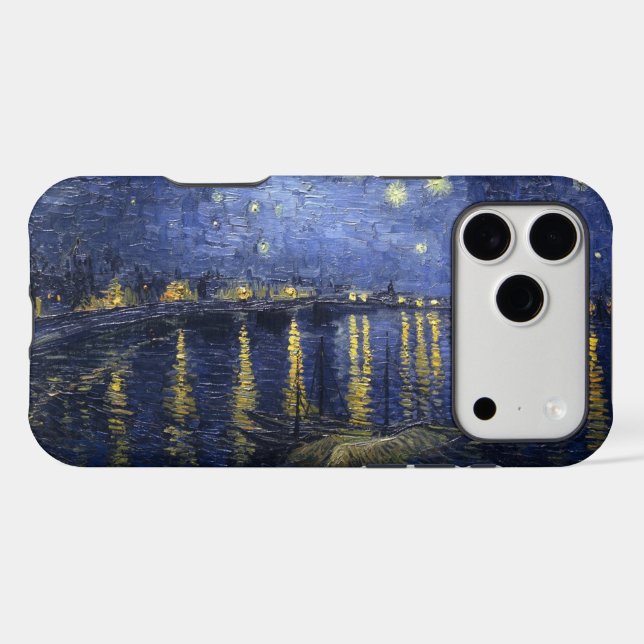 Starry Night Over the Rhone iPhone Case (Back Horizontal)