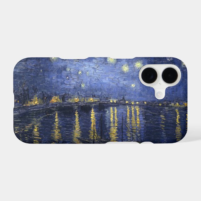 Starry Night Over the Rhone iPhone Case (Back Horizontal)
