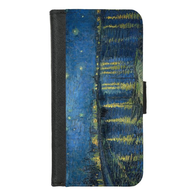 Starry Night Over the Rhône iPhone Wallet Case (Front)