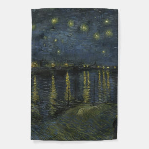 Starry Night Over the Rhône, oil painting Van Gogh Garden Flag