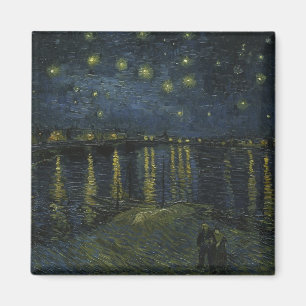 Starry Night Over the Rhône, oil painting Van Gogh Magnet