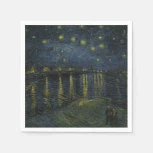 Starry Night Over the Rhône, oil painting Van Gogh Napkins