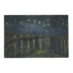 Starry Night Over the Rhône, oil painting Van Gogh Placemat