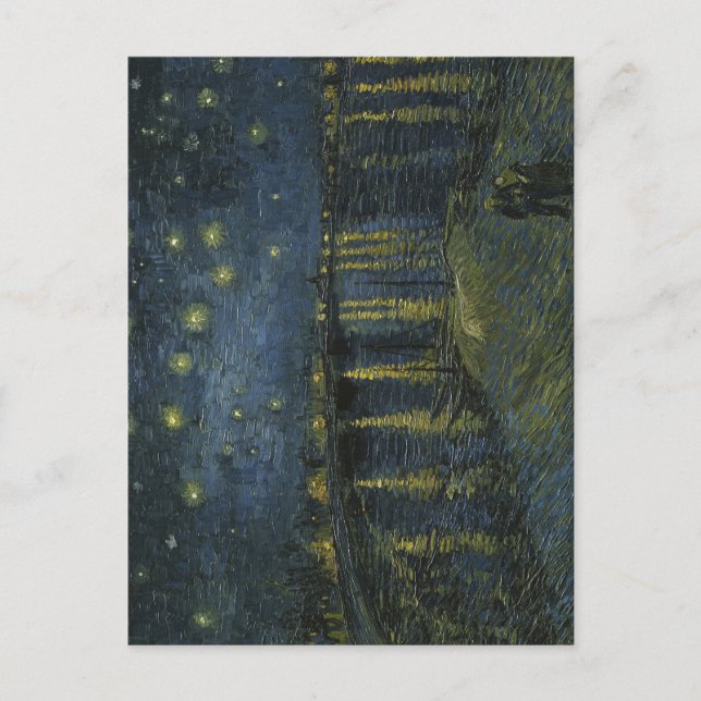 Starry Night Over the Rhône, oil painting Van Gogh Postcard (Front)