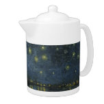 Starry Night Over the Rh&#244;ne, oil painting Van Gogh Teapot