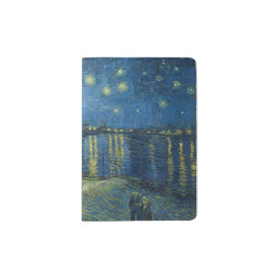 Starry Night Over the Rhone Passport Holder